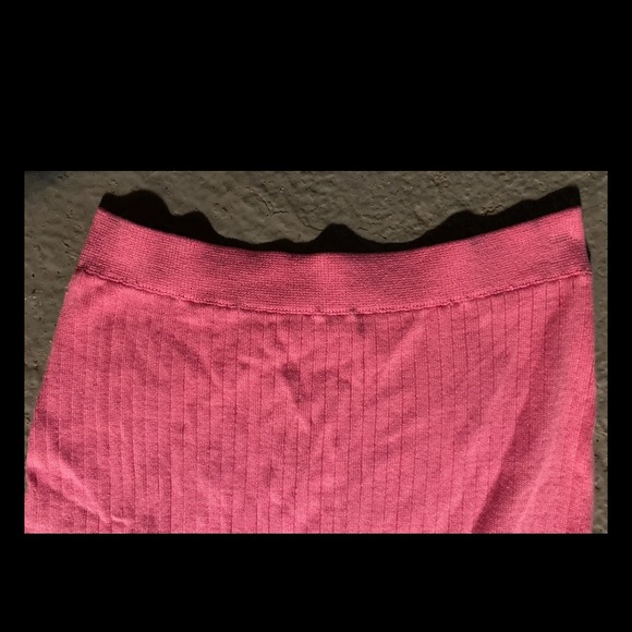 Free People Hot Pink Skyline Rib Knit Midi Skirt Women’s Size Medium, NWOT - Picture 10 of 11